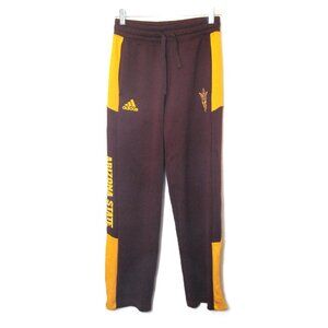 Adidas ASU Sun Devils Sweatpants Maroon Gold Yellow Mens S Arizona State NCAA